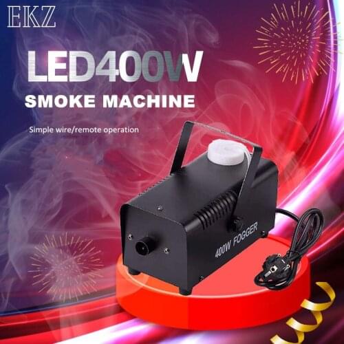 Real Smoking Machine 400W LED Fog Machine with Remote Control And DMX Control for Stage DJ Bar Home Entertainment Stage
