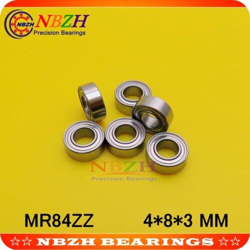 NBZH sale price 10 PCS MR84ZZ MR84-2RS SMR84ZZ SMR84-2RS 4X8X3 mm Deep groove Ball Bearings MR84 / L-840 ZZ MR84 RS MR84-2RS