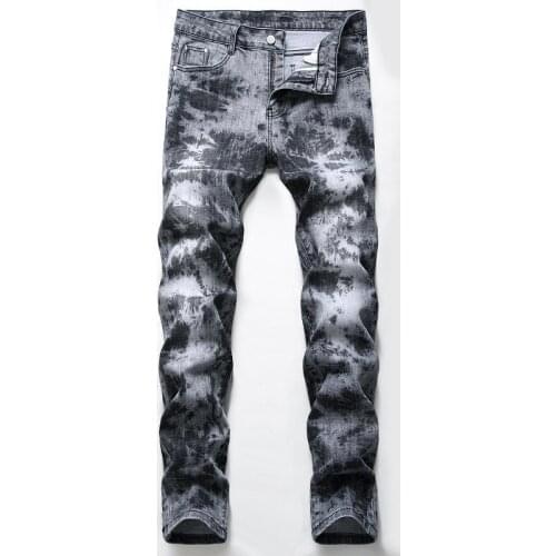 New Young Mens Slim Elastic Jeans Fashion Causal Plus Size 42 Skinny Mens Jeans