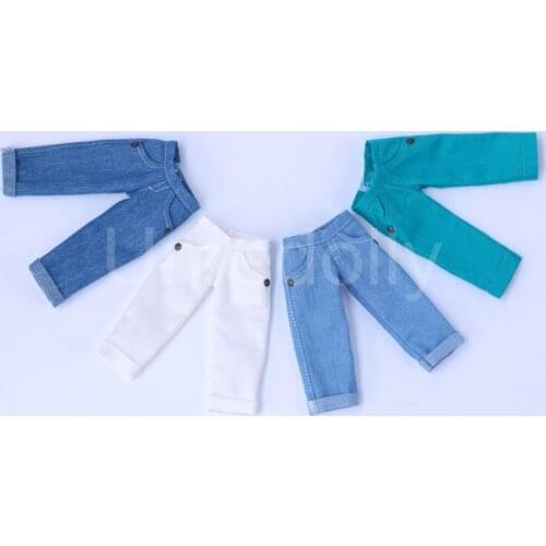 1PCS 30cm Blyth Doll Clothes Summer Cropped Casual Pants for 1/6 BJD, Middle Blyth, Licca, Azone, OB11, 1/6 BJD Doll Clothing