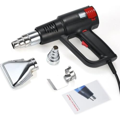 2000W Fast Heating Hot Air Gun LCD Digital Temperature-controlled Heat Blower Electric Adjustable Temperature Heat Gun Tool