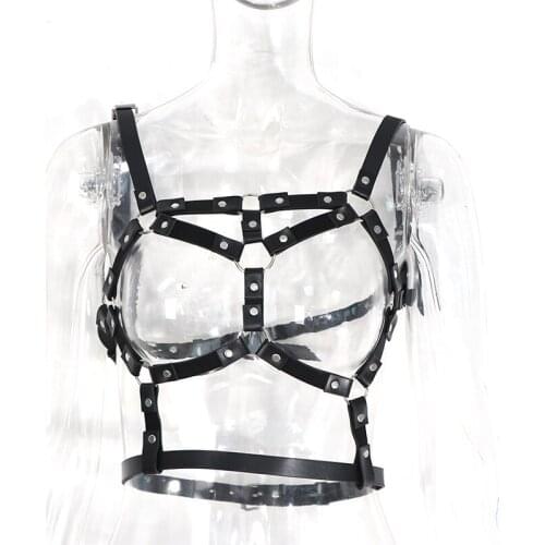 Garter Belt Lingerie Body Buttocks Bondage Leather Leg Harness Belts Suspenders