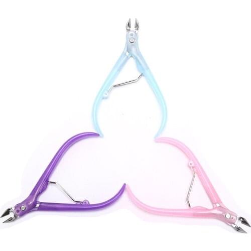 Pro Plastic Toe Finger Cuticle Nipper Nail Clipper Trimmer Cutter Plier Scissors Nail Art Manicure Tool