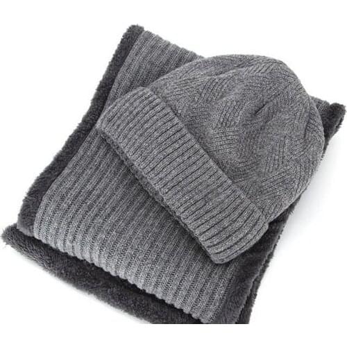 4color unisex wool Winter warm Buddhist monk hat lay cap scarfmeditation hats 2pcs/set high quality