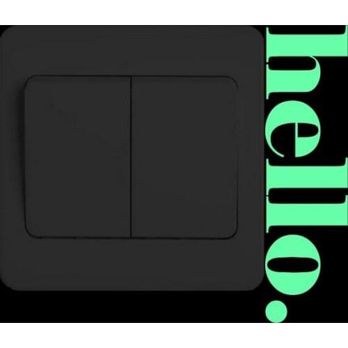 Nordic Hello Quotes Glowing Switch Sticker Kids Room Wall Art Stickers Children Bedroom Luminous Sticker Funny Home Decor Decals