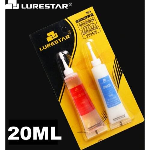 20ml oil grease for fishing wheel bearing lubricant baitcasting spinning fishing reel maintenance oil free shipping
