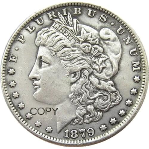 USA 1879 Morgan Dollar Patterns Silver Plated Copy Coin