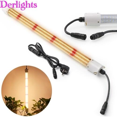 540 LED Grow Light Tube 360° Waterproof IP65 Full Spectrum LED Bar Indoor Plant Lamp Hydroponic Greenhouse Tent Lamps for Plants