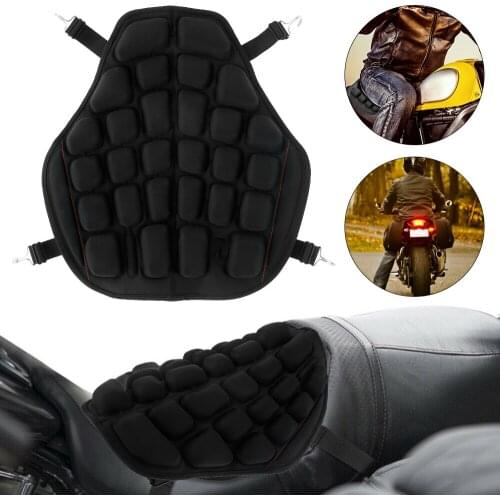 Air Pad Motorcycle Seat Cushion Pressure Relief Shock Absorption Motorbike Seat Pad 3D Inflatable Mat Car office Air Cushion