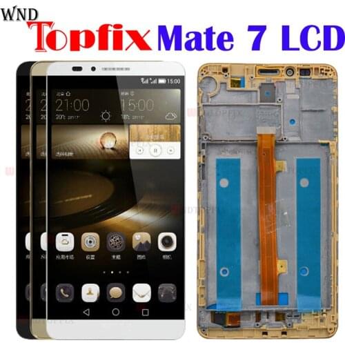6.0" Huawei mate 7 LCD Display+Touch Screen Digitizer Assembly Replacement Parts Screen For Huawei mate7 LCD MT7-L09 MT7-CL00