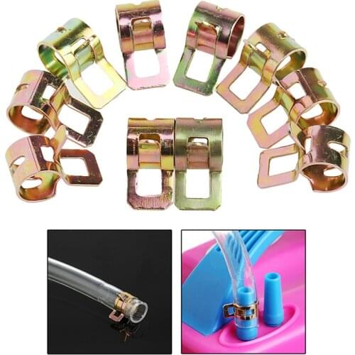 10Pcs 4mm-25mm for choose Fuel Spring Clip Vacuum Silicon Hose Clamp Autos Autos Spring Clip Fuel Oil Water Hose Pipe Tube Clamp