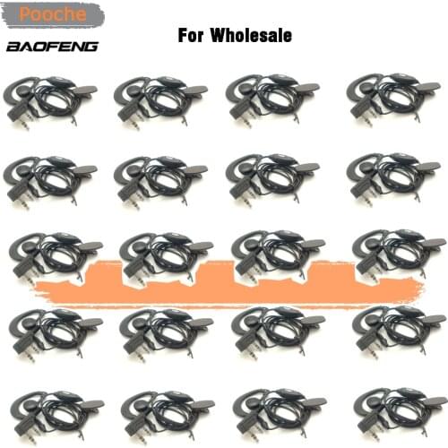20 Pieces Baofeng Earphone for BF-666S 777S 888S UV-5R UV-6R Walkie Talkie Earphone Ham Radio Earpieces Two Way Radio Earpieces
