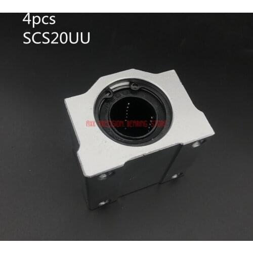 2021 Rushed Cnc Router Parts Linear Rail AXK 4pcs/lot Free Shipping Sc20uu Scs20uu 20mm Linear Ball Bearing Block Cnc Router
