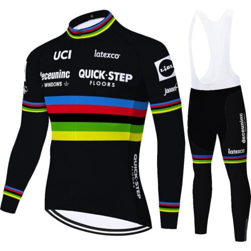 2021 quick step team cycling set Men summr spring winter cycling jersey 20D bycicle Suit Outdoor Bike cullote ciclismo hombre