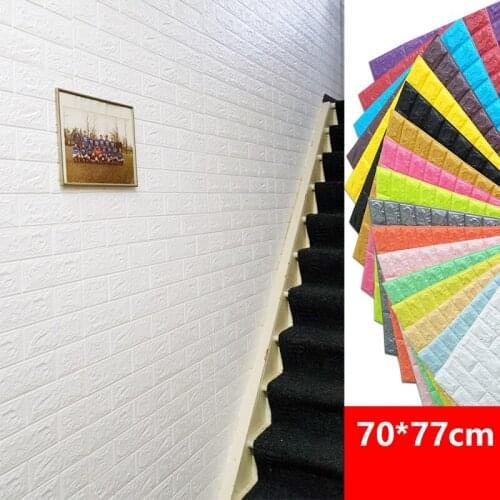12Pcs 3D Marble Wall Stickers DIY Waterproof Self-Adhesive Decor Wallpaper Brick Tile Wallpaper For Kids Living Room