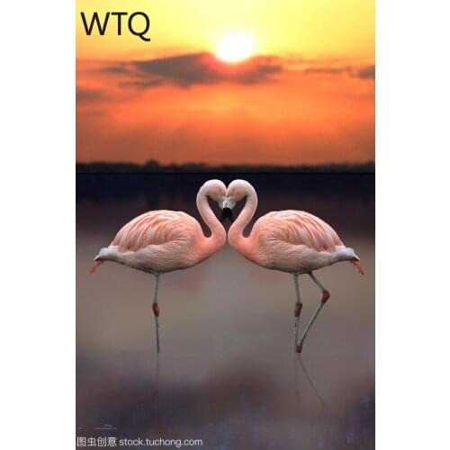 5D DIY Diamond Embroidery Full Square Round Flamingo Cross Stitch Kits Diamond Painting Animals Mosaic Home Decor Gift Wall Art