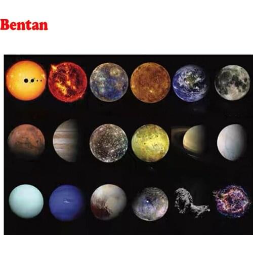 Diamond Embroidery Full Display Diamond Painting Planet Celestial Landscape Rhinestones Diamond Art Cross Stitch home Decor