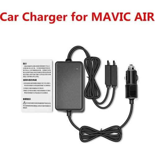 Mavic Air Car Charger Drone Battery 2 Battery Charging Ports Fast Charging Travel Transport Outdoor Charger For DJI Mavic Air