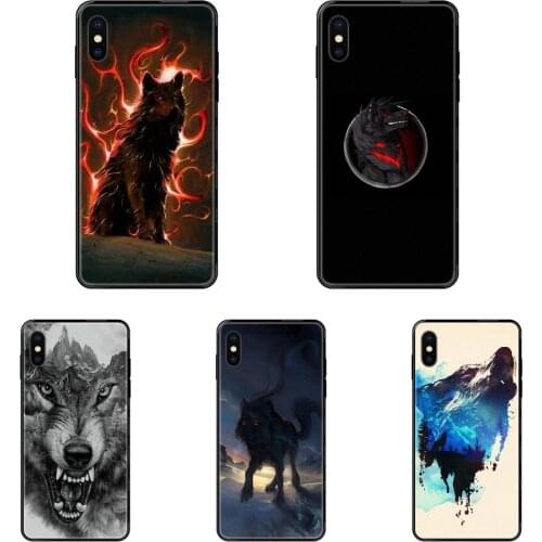 Lvoe Black Wolf Wolves Girls For Galaxy Note 4 8 9 10 20 Plus Pro J6 J7 J8 M30s M80s Ultra 2016 2017 2018 Black Soft Tpu Phone