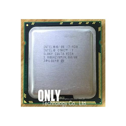 Intel Quad Core I7 930 CPU Desktop Processor i7-930 8M Cache 2.8 GHz 4.80 GT/s QPI FC LGA1366 (working 100% Free Shipping)