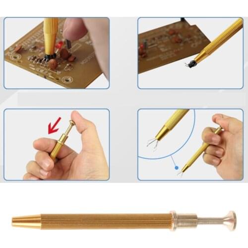 JM-T8-11 Precision Component Electronic parts Grabber four-claw Catcher Tweezer Watch Jewelry BGA IC electrical computer repair