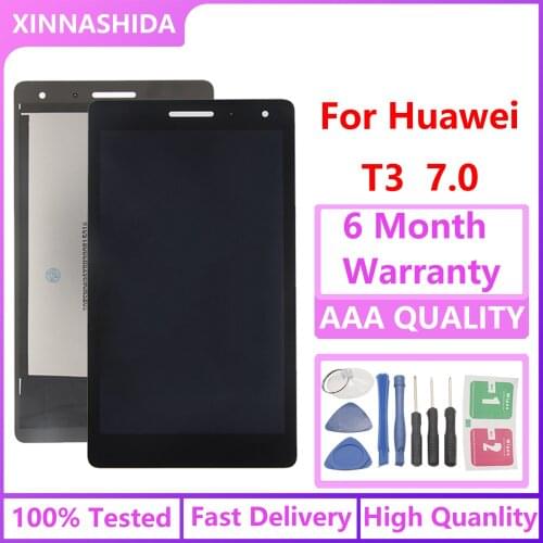 Para huawei mediapad t3 7.0 3g wifi display lcd tela de toque digitador assembléia para huawei t3 7 BG2-W09 BG2-U01 BG2-U03