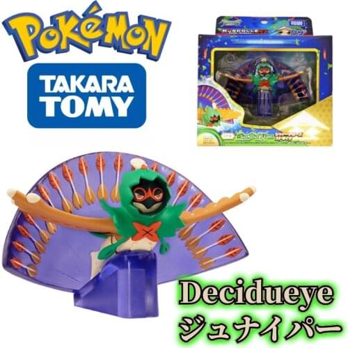 TOMY Moncolle EX - EZW 03 Pokemon Figures Decidueye Toys High-Quality Exquisite Appearance Perfectly Reproduce Anime Collection