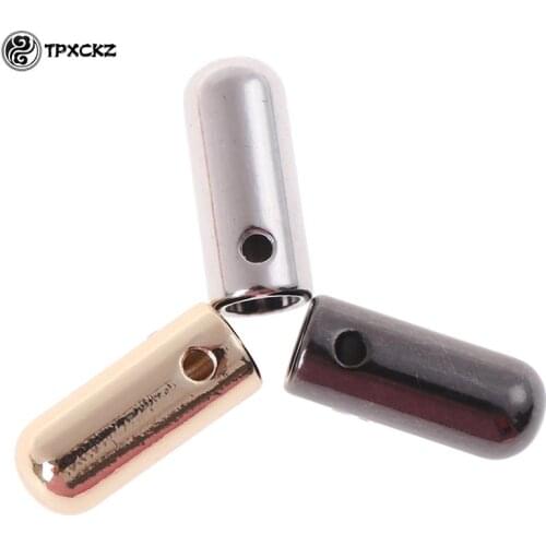 Alloy Round Head Shape Cord Stopper Rope Ends With Screw Lid Lock Toggle Cord End For Clothes Bag Sportswear Shoelace Rope Parts