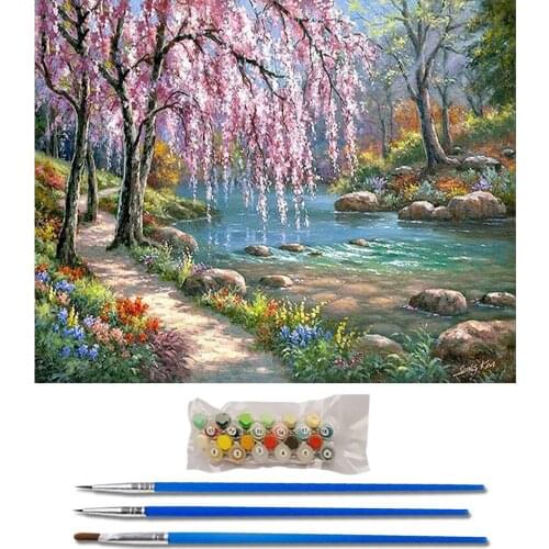 40x50cm Frameless painting by numbers Nature Landscape On Canvas pictures by numbers Home Decoration DIY For Unique Gift