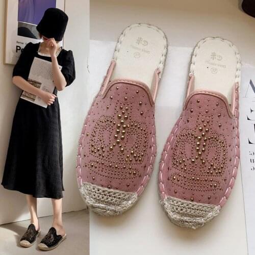 Women Half Shoes Sneakers Summer Mesh High Heels Slippers Casual Woman Sneakers Mules Fashion Summer Slippers Pink Shoe