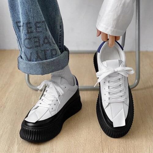 LEVPAIRS Men's White Sneakers