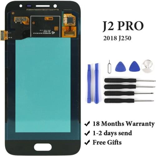 BEST For Samsung J2 Pro 2018 J250 J250F J250H J250M Full Digitizer Touch Screen Glass Sensor + LCD Display Assembly