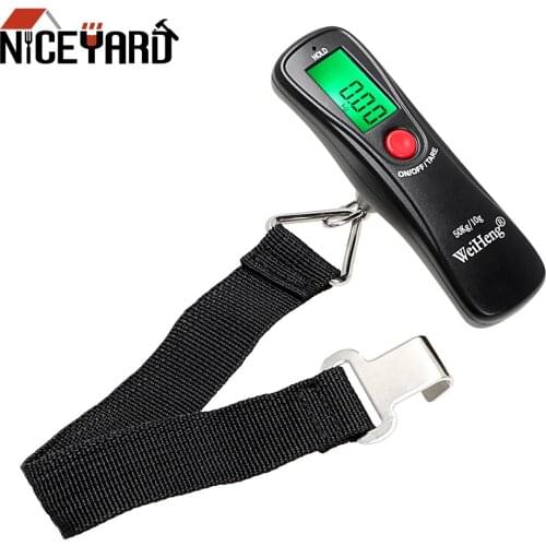 NICEYARD Mini Portable Hanging Strap Hook Scale Pocket Electronic Digital Scale 50kg 10g Fishing Travel Luggage Weight Scale