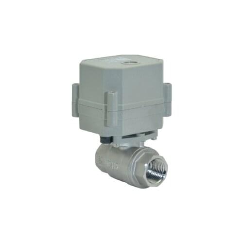 New 1" DN25 SS304 dc9~24v Modulating Ball Valve,Motorized Regulating Valve with Feedback Signal