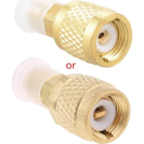 New R410a Brass Adapter Joints 1/4" Male To 5/16" Female Charging Hose To Pump 28GC