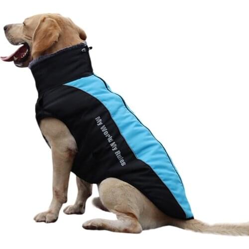 XL-6XL Dog Autumn Winter Coat Thickening Medium Large Dogs Clothing Pets Sleeveless Warm Jacket Pet Big Dog Vest
