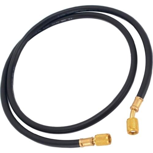 Practical AC Refrigeration Charging Hoses R22 R134a R12 R502 150cm HVAC 1/4" SAE Hose Fittings 800PSI For Air Conditioner Tools