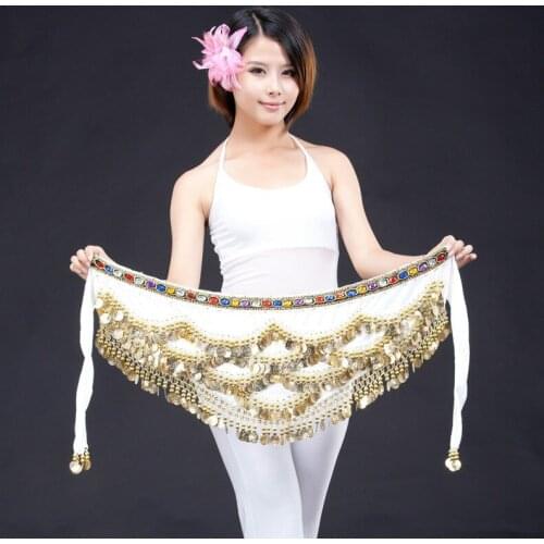 Hip Scarf Belt Belly Dance Waist Chain Costume Coins Dance Belt Carnival Indian Dance Costume Accessories