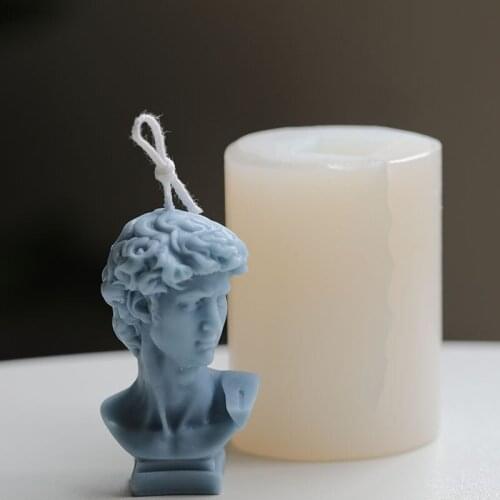 David Candle Silicone Mold Europe Portrait Silicone Mould DIY Soap Aroma Mold Ice Tray Chocolate Mold Plaster Gypsum Resin Mould