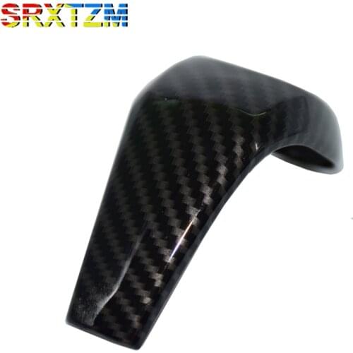 SRXTZM Accessories For BMW X1 F48 2016 2017 2018 Sport Carbon Fiber Look Stalls Print Gear Shift Knob Molding Cover Kit Trim ABS