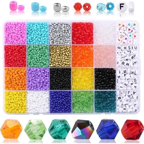 2/3/4mm Glass Seed Beads Czech Seed Round Beads For DIY Bracelet Necklace Badges clothing Accessories бусины для рукоделия