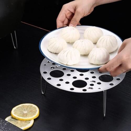 Fryer Rack Steamed Eggs Rack Cooking Rack Corrosion-Resistant Safe Stainless Steel Foldable Steaming Rack for Kitchen