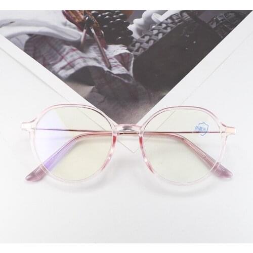 Female Internet Celebrities Anti Blue Ray Glasses Fashion Comfortable Durable Polygon Frame Blue Light Protection Eyeglasses