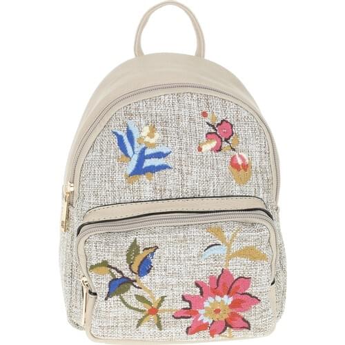 Womens Backpack light pink color Flower pattern womens stylish convenient daily use fashion