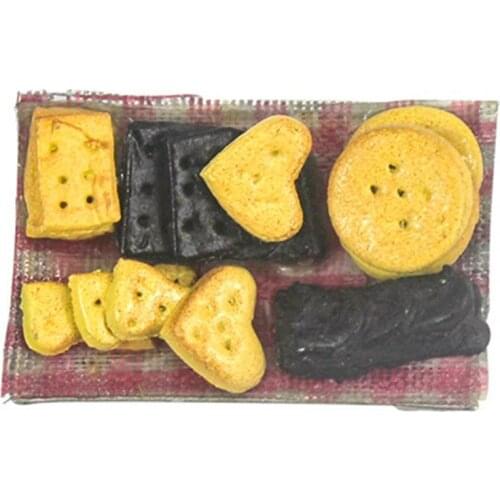 1/12 Miniature Artificial Cookies Biscuit Display Model Dollhouse Toy Play Gift