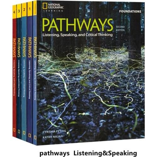 5PCS/Set National Geographic Second Edition Pathways Listening Speaking Thinking English Picture Book Students Reading Textbook
