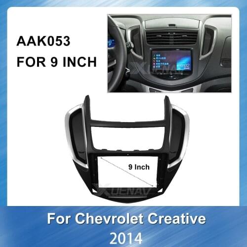 9 inch Car dvd frame Adaptor Panel in-dash Mount Installation Car Radio For Chevrolet Creative 2014 Double Radio Player