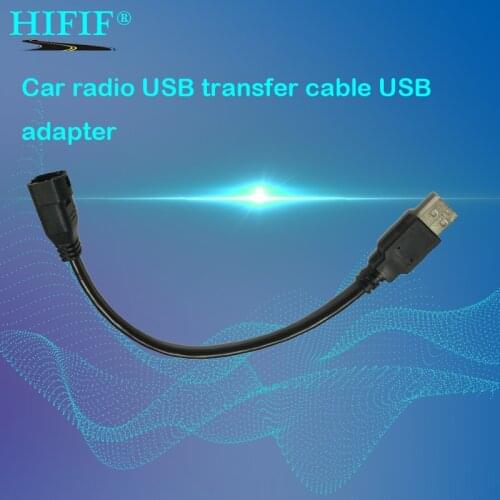 Car radio USB transfer cable USB adapter harness 4 pins USB connector for VW Jetta Passat B8 Tiguan for Skoda Octavia Fabia
