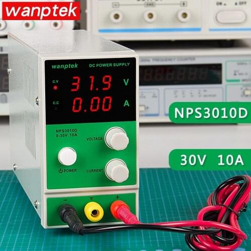 Power Supply Wanptek NPS3010D Mini Adjustable DC Power Supply 0-30V 0-10A