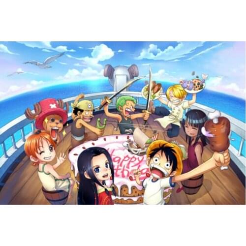 One Piece The wooden puzzle 1000 pieces ersion paper jigsaw puzzle white card adult childrens educational toys
